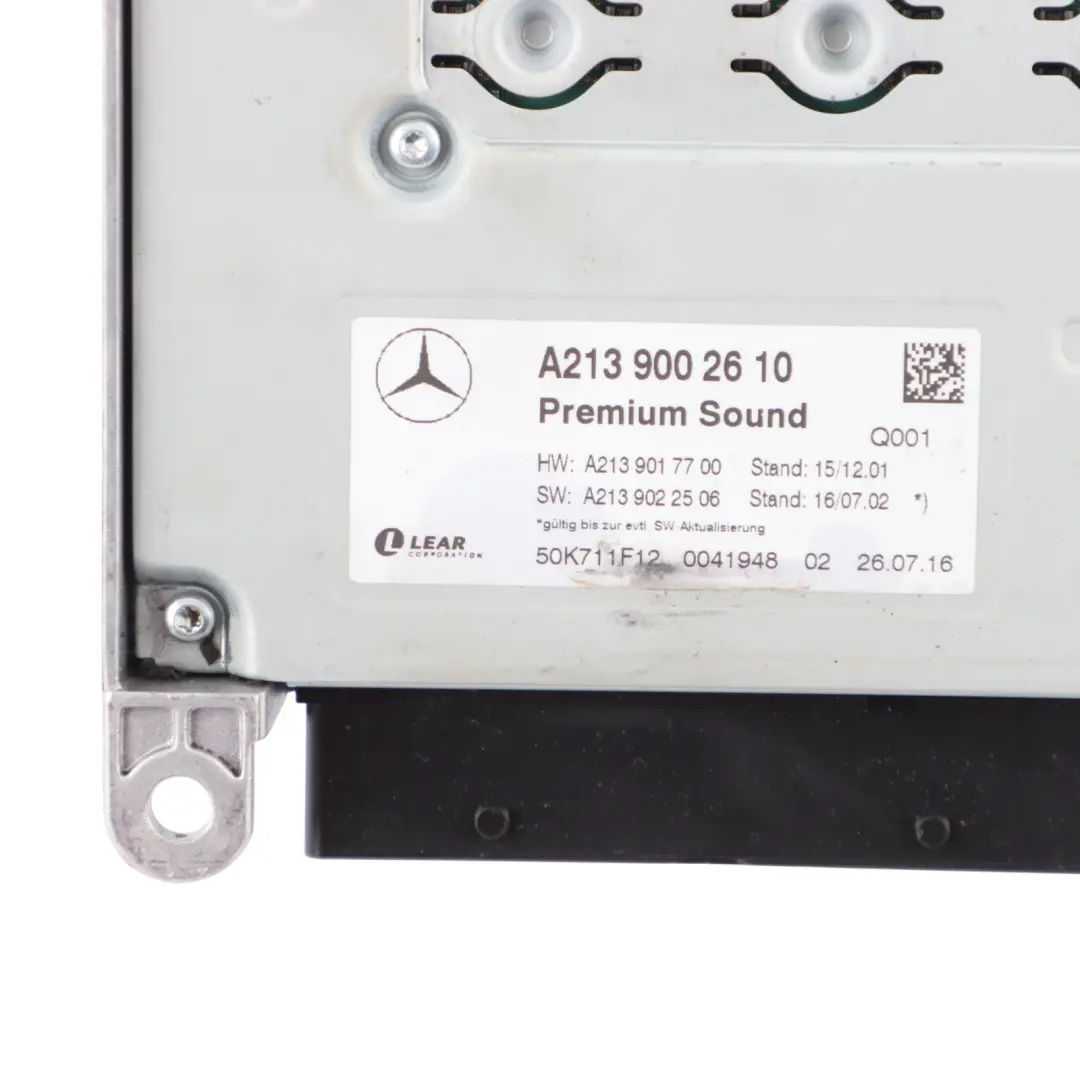 Mercedes W213 Control Unit Module Amplifier Premium Sound - SKU A2139002610-1 - Part number A2139002610
