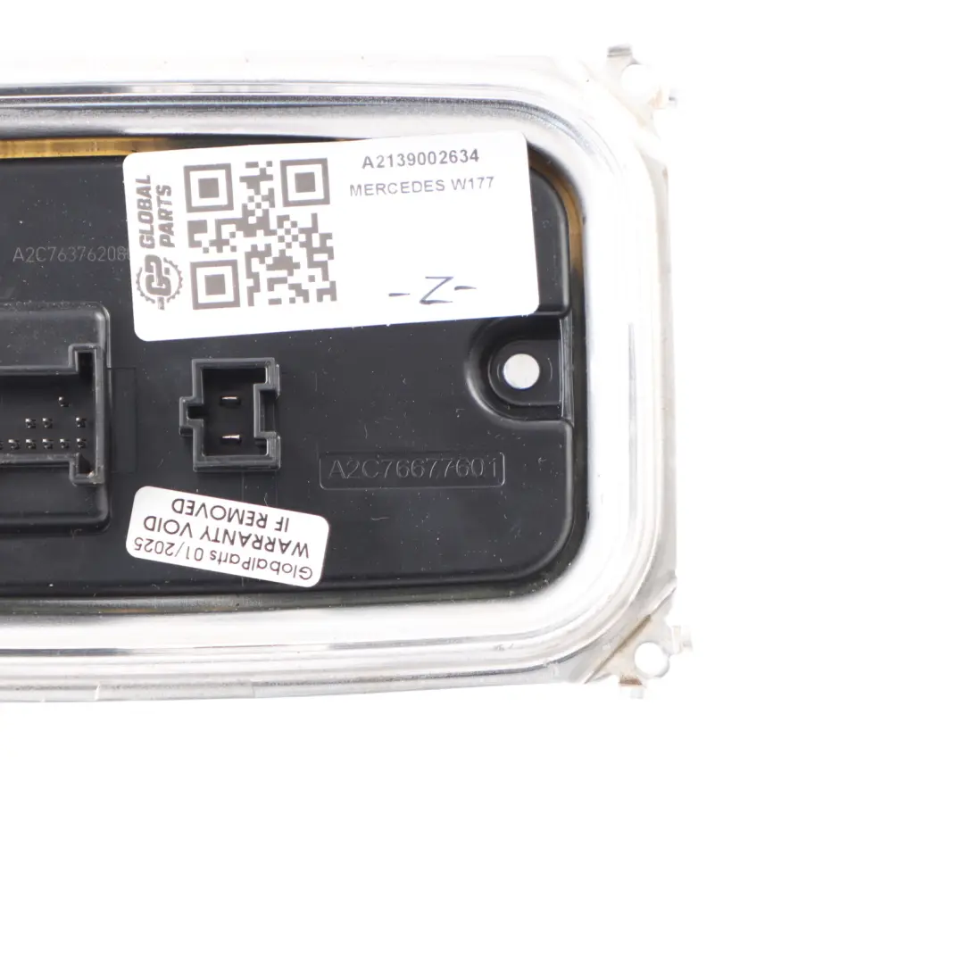 Headlight Module LED Light Control Unit Front Left N/S to Mercedes W177 with Part number A2139002634 Mercedes W177 Headlight Module LED Light Control Unit Front Left N/S - SKU A2139002634 - Part number A2139002634