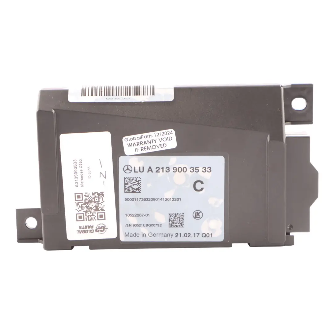  Ignition Switch Module Mercedes W205 C253 Control Unit - SKU A2139003533 - Part number A2139003533
