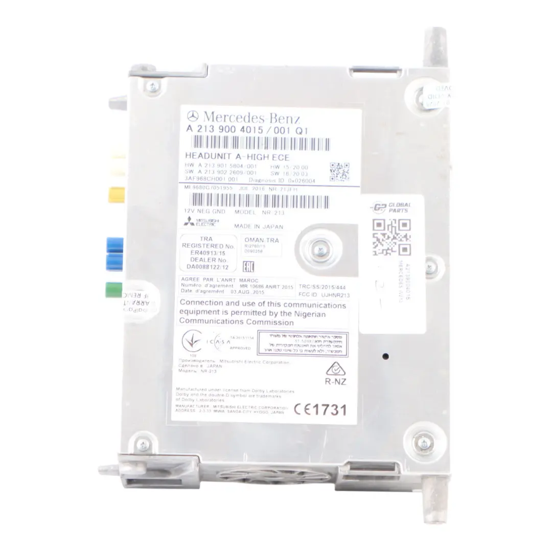 Radio Head Unit Mercedes W213 C238 Navi CD Player Control Unit - SKU A2139004015 - Part number A2139004015