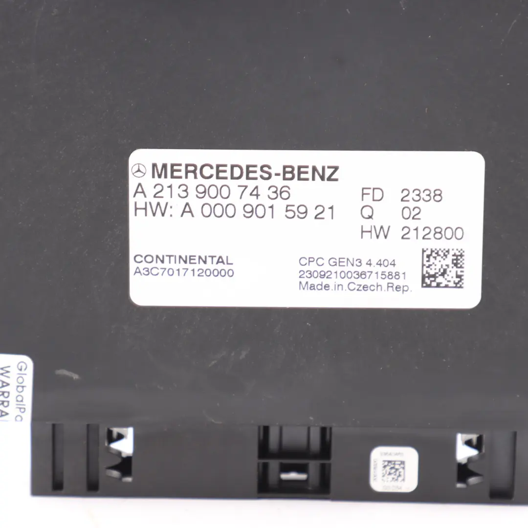Mercedes W177 W213 Caja Cambios Módulo Transmisión Unidad ECU - SKU A2139007436 - Número de pieza A2139007436