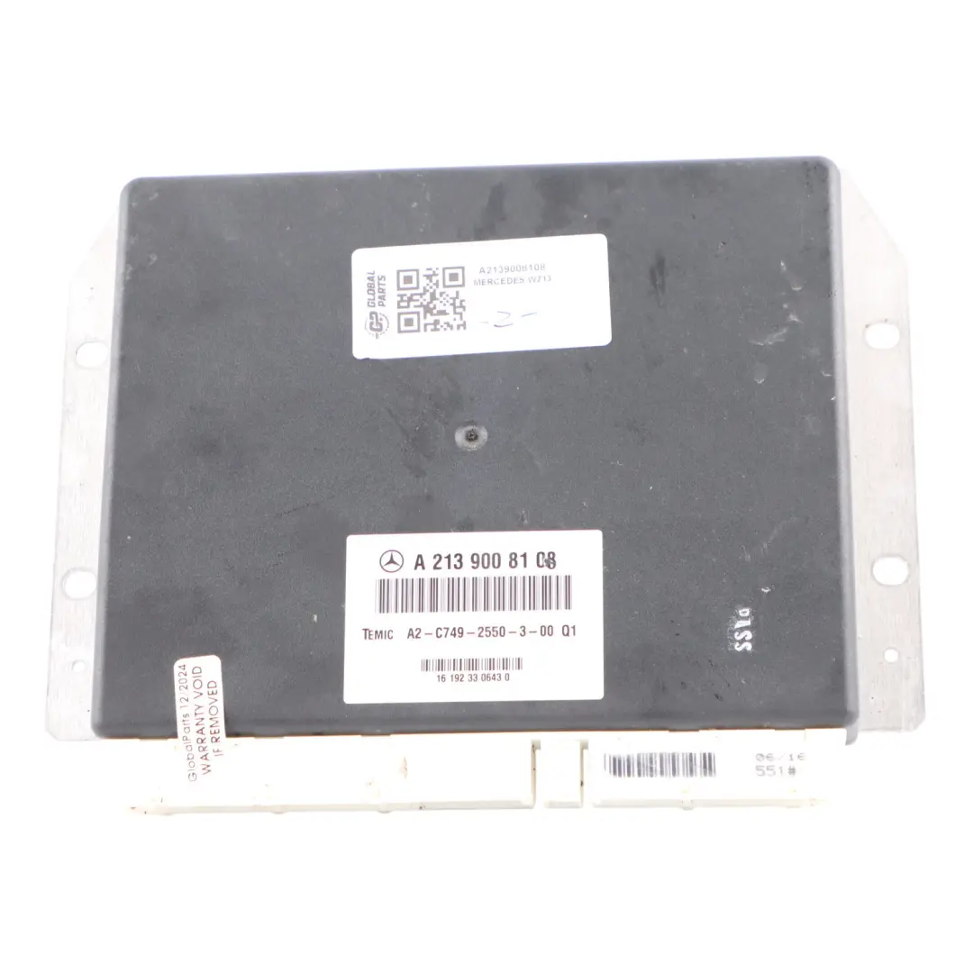 Matic DC Active Air Suspension Control Module to Mercedes W213 Air with Part number A2139008108 Mercedes W213 Air Matic DC Active Air Suspension Control Module - SKU A2139008108 - Part number A2139008108