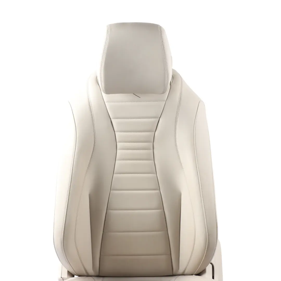 Front Seat Left N/S Heated Memory Interior Leather Almond Beige to Mercedes W213 with Part number A2139104002 Mercedes W213 Front Seat Left N/S Heated Memory Interior Leather Almond Beige - SKU A2139104002-5 - Part number A2139104002