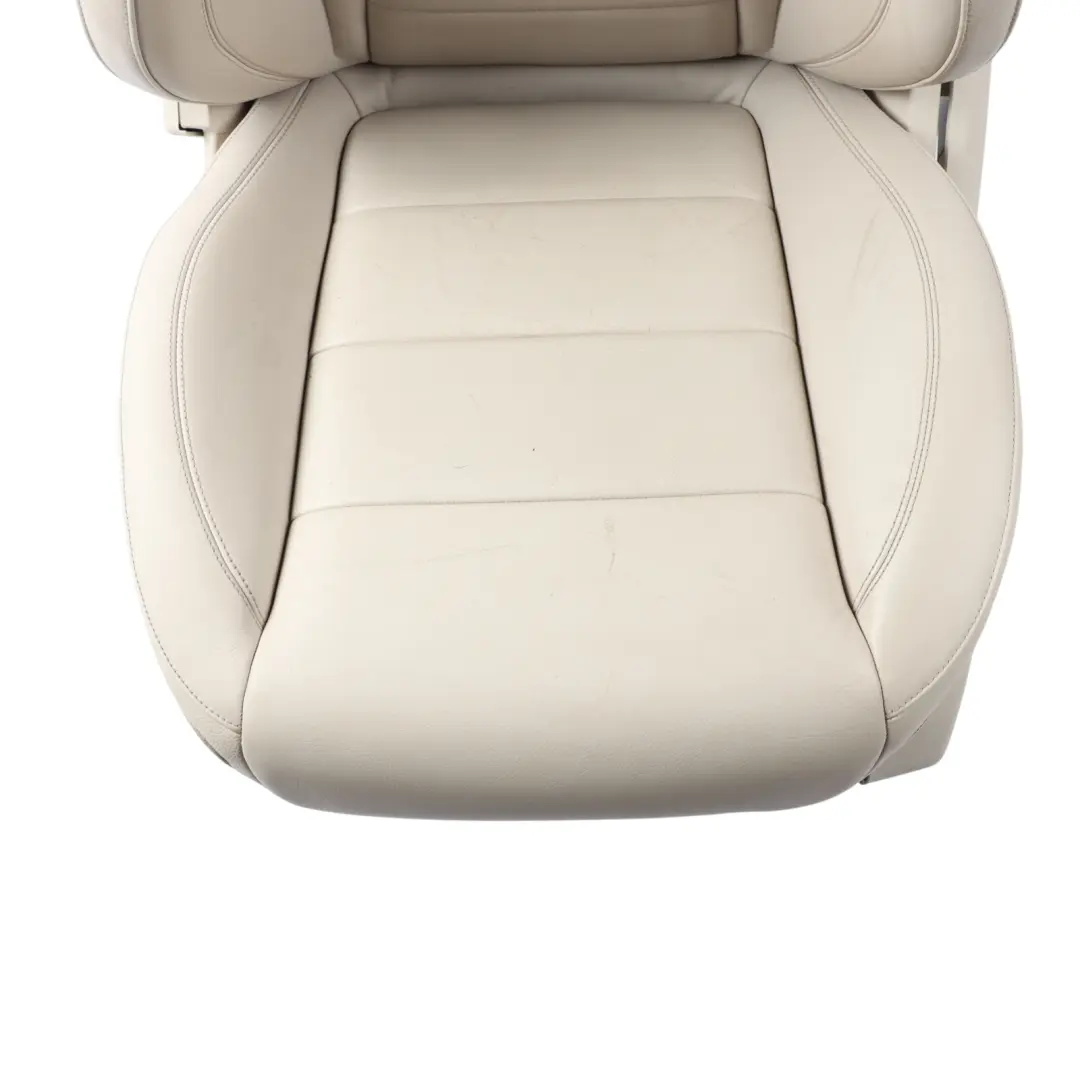 Front Seat Left N/S Heated Memory Interior Leather Almond Beige to Mercedes W213 with Part number A2139104002 Mercedes W213 Front Seat Left N/S Heated Memory Interior Leather Almond Beige - SKU A2139104002-5 - Part number A2139104002
