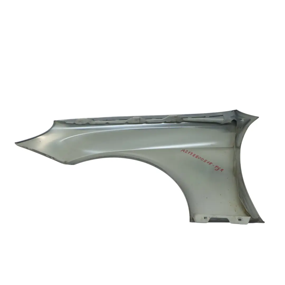 Guardabarros lateral derecho delantero Perlite Grey Metallic - 747 para Mercedes C219 con número de pieza A2198800818 Mercedes C219 Guardabarros lateral derecho delantero Perlite Grey Metallic - 747 - SKU A2198800818-PGR - Número de pieza A2198800818