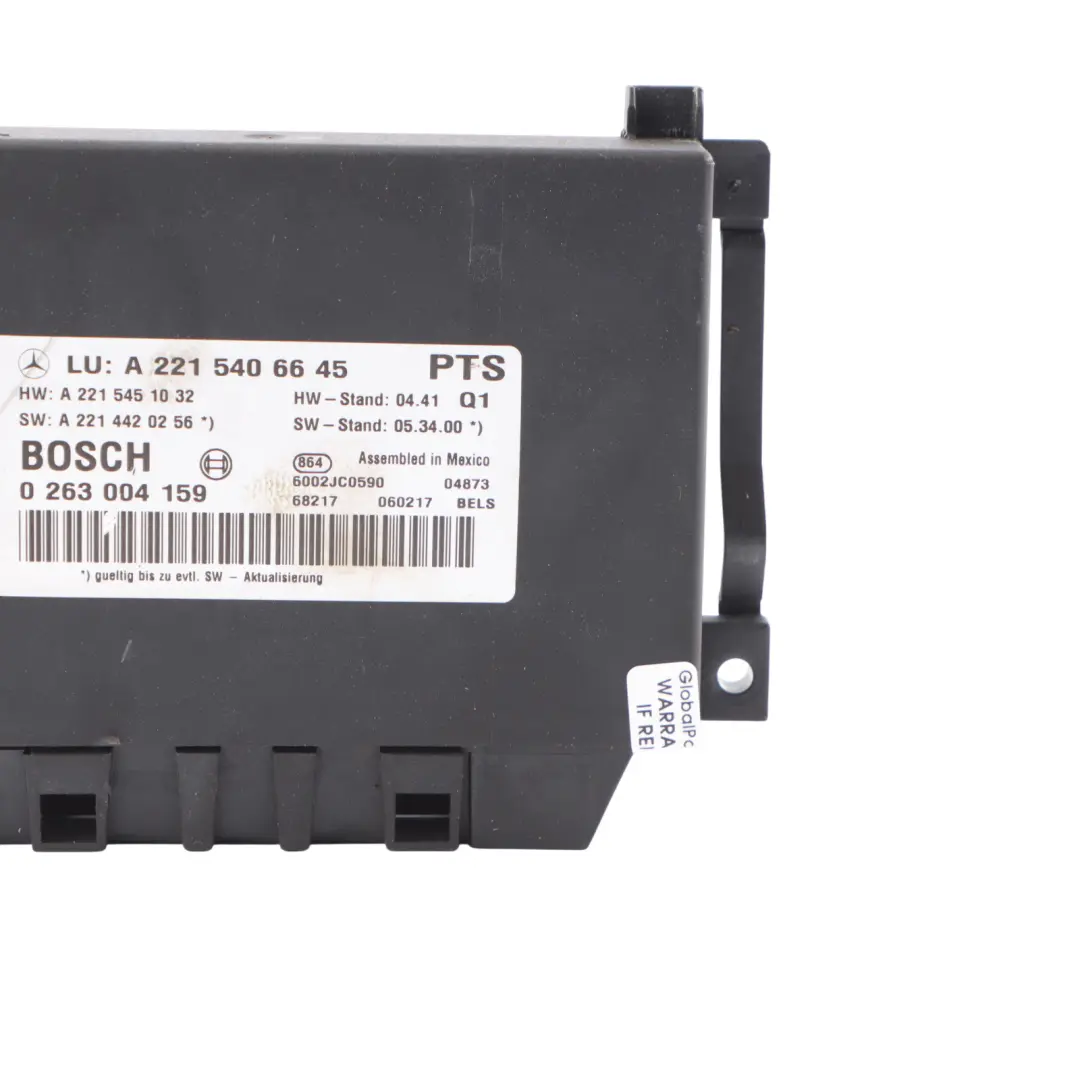Mercedes W221 PDC Parking Distance Sensor Control Unit Module ECU - SKU A2215406645 - Part number A2215406645