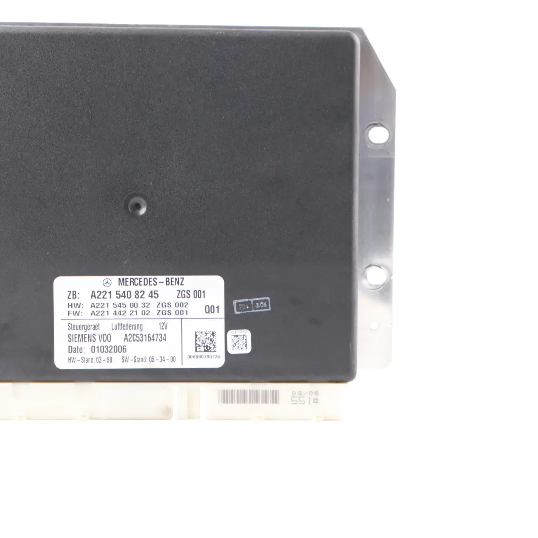 Module de contrôle de la suspension pneumatique ECU pour Mercedes W221 à propos du numéro de pièce A2215408245 Mercedes W221 Module de contrôle de la suspension pneumatique ECU - SKU A2215408245 - Numéro de pièce A2215408245