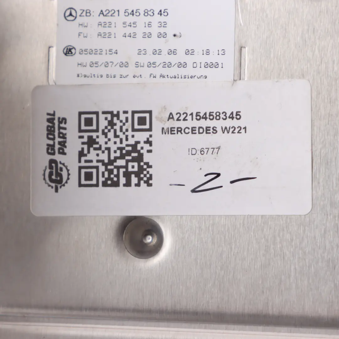 Fuse Box Relay Control Unit SAM Module to Mercedes W221 with Part number A2215458345 Mercedes W221 Fuse Box Relay Control Unit SAM Module - SKU A2215458345 - Part number A2215458345