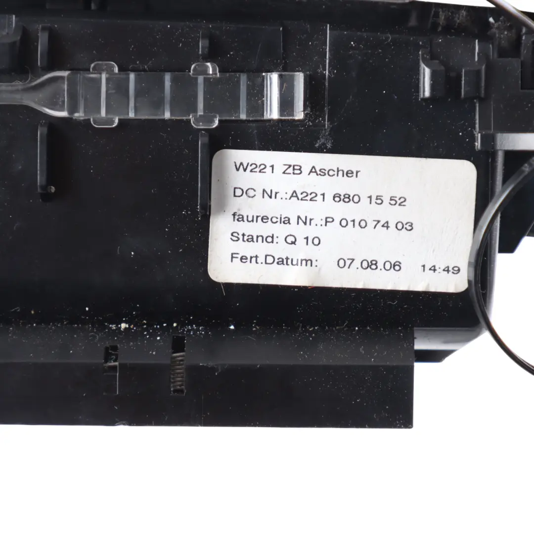 Mercedes W221 Storage Ashtray Center Console 12V Beige - SKU A2216801552 - Part number A2216801552