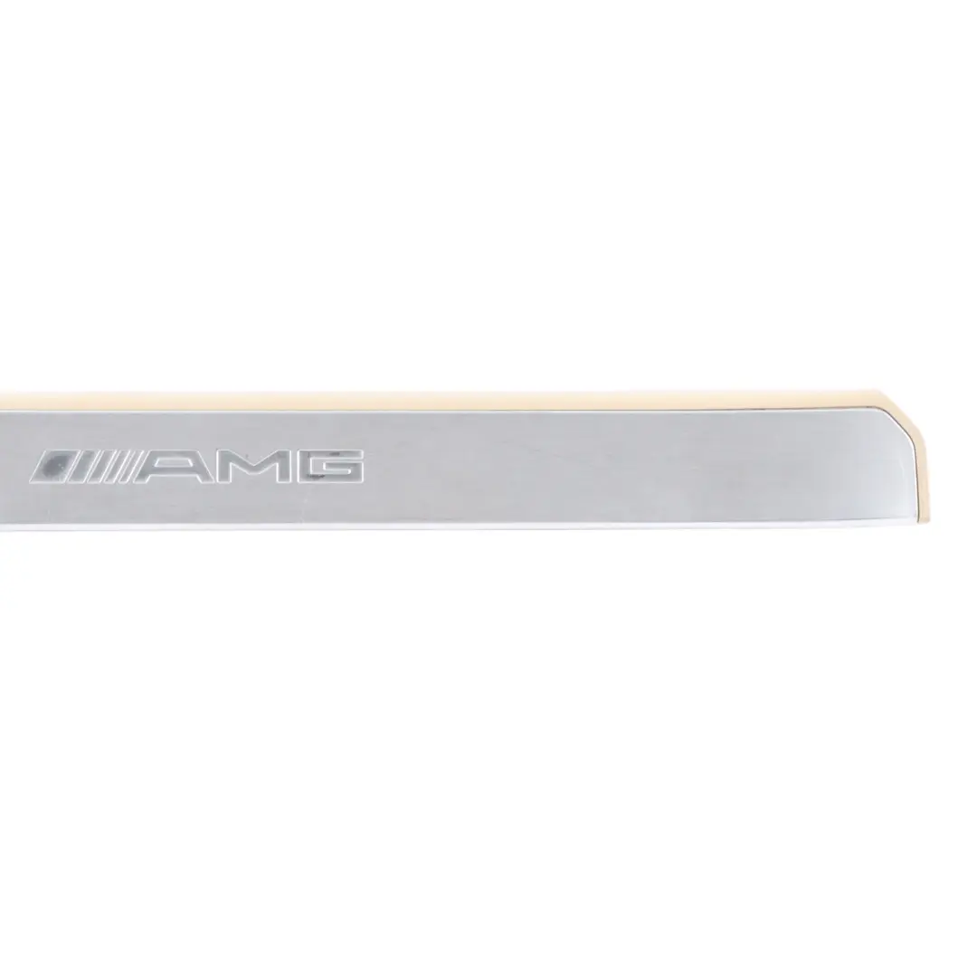 Step Sill Cover Entrance Trim Front Left N/S Beige to Mercedes W221 AMG with Part number A2216803135 Mercedes W221 AMG Step Sill Cover Entrance Trim Front Left N/S Beige - SKU A2216803135 - Part number A2216803135