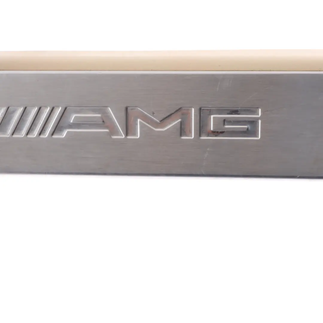 Mercedes W221 AMG Step Sill Cover Entrance Trim Front Left N/S Beige - SKU A2216803135 - Part number A2216803135