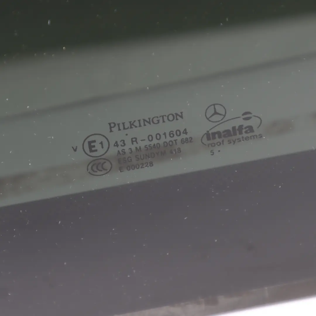Mercedes W221 Panoramic Sunroof Sliding Roof Centre Window Glass Panel AS3 - SKU A2217800421 - Part number A2217800421