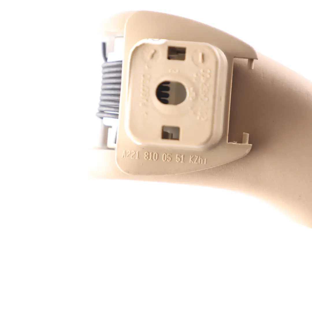 Mercedes W221 Headlining Handle Front Rear Left Right N/O/S Roof Grab Beige Set - SKU A2218100351-4 - Part number A2218100351