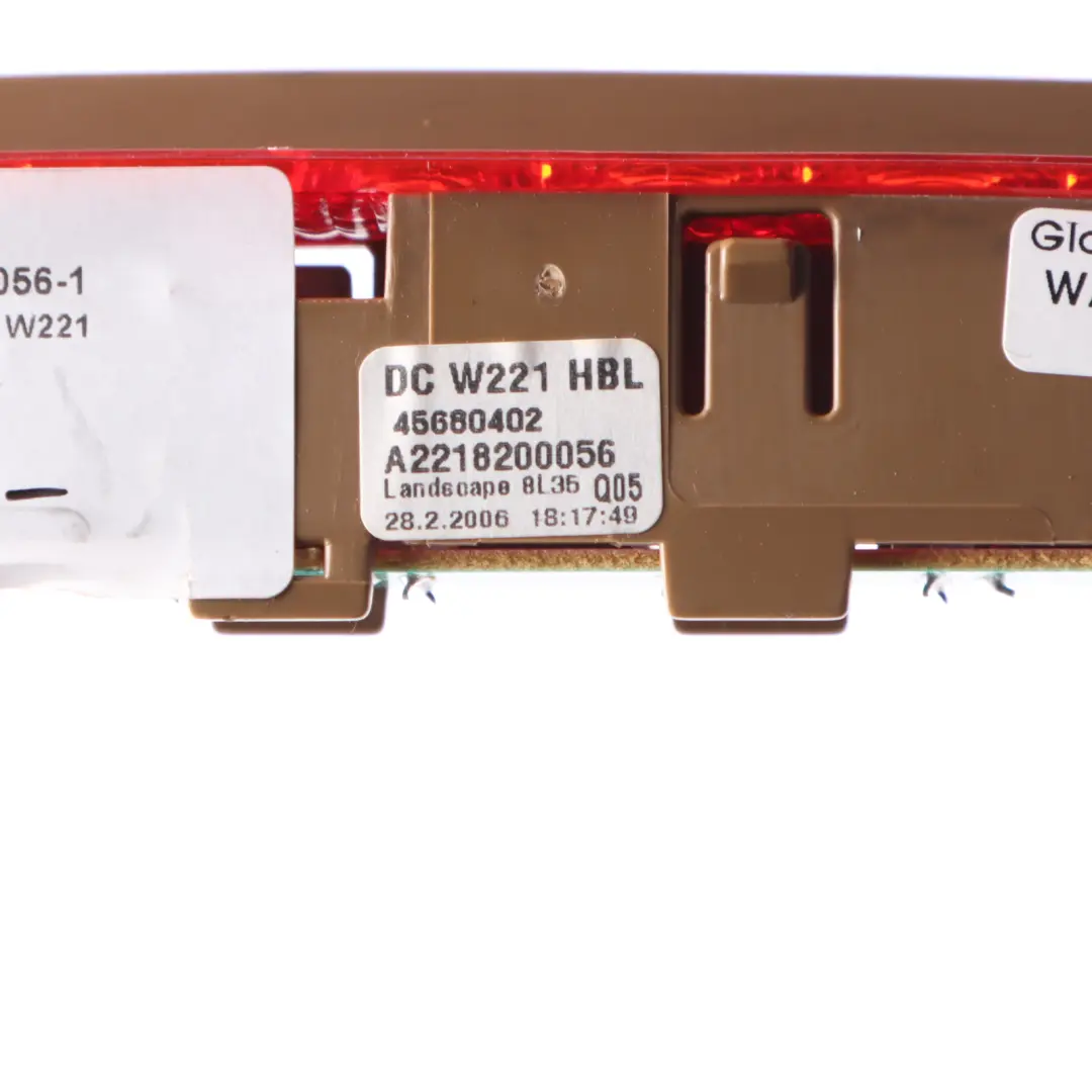  Stop Lamp Mercedes W221 W216 Brake Third Light Rear Additional - SKU A2218200056-1 - Part number A2218200056