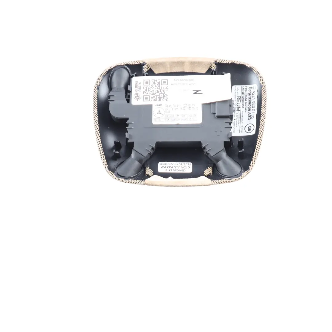 Mercedes W221 Roof Ultrasonic Burglar Alarm Sensor Cover Trim Beige - SKU A2218200180 - Part number A2218200180