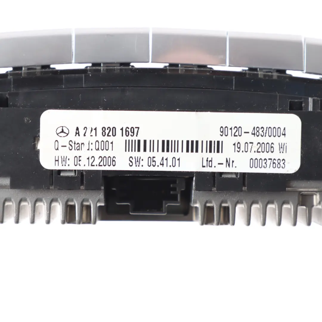 Mercedes W221 Rear Centre Console Air Conditioning Control Unit - SKU A2218201697 - Part number A2218201697