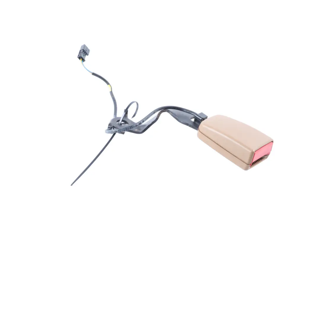 Buckle Beige Tensioner Belt Rear Left N/S to Mercedes W221 Seat with Part number A2218601169 Mercedes W221 Seat Buckle Beige Tensioner Belt Rear Left N/S - SKU A2218601169 - Part number A2218601169