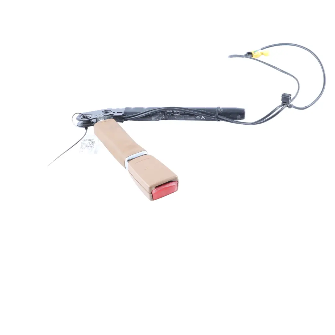 Hebilla Cinturón Seguridad Delantero Izquierdo Beige para Mercedes W221 con número de pieza A2218601369 Mercedes W221 Hebilla Cinturón Seguridad Delantero Izquierdo Beige - SKU A2218601369-1 - Número de pieza A2218601369