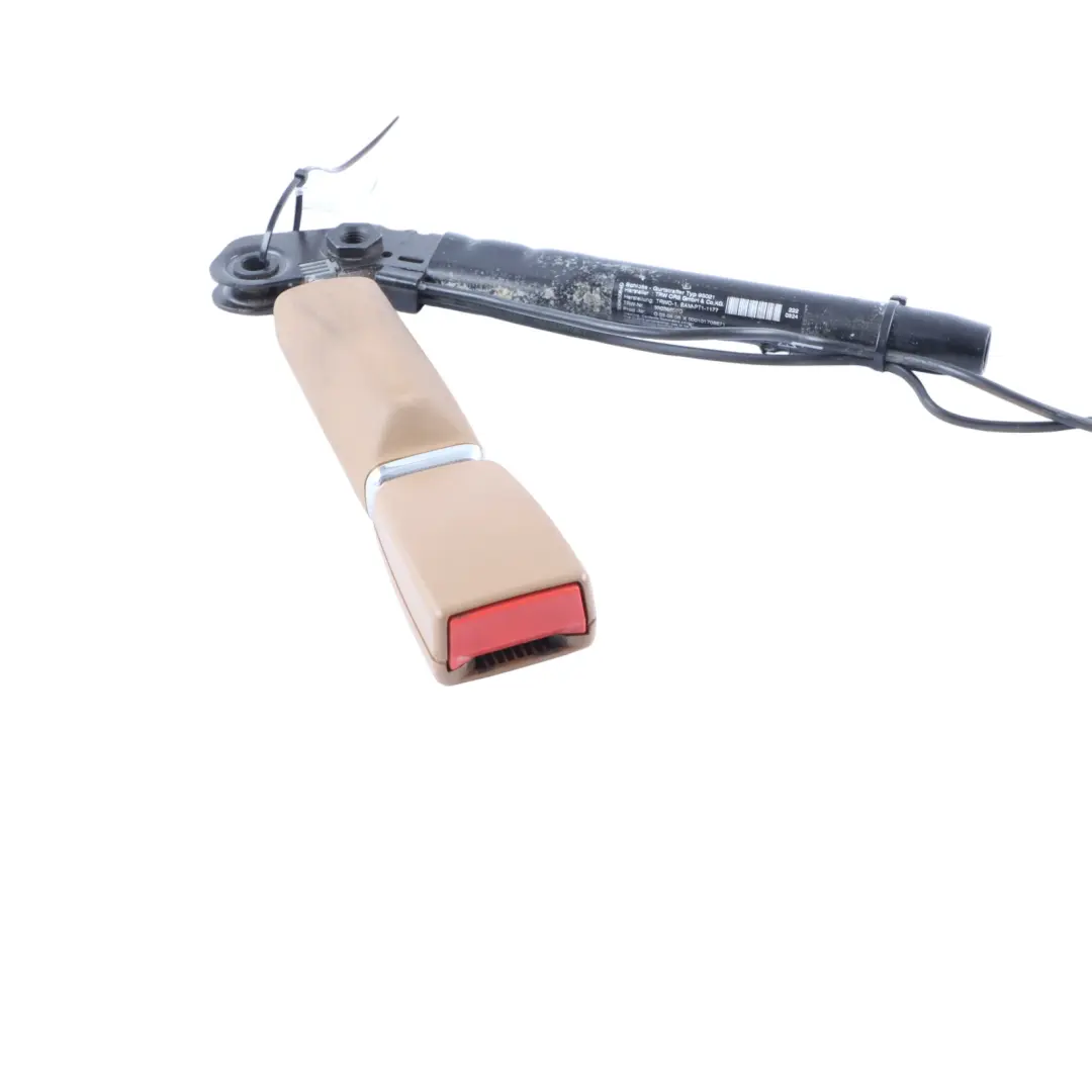 Belt Buckle Catch Front Right O/S Beige to Mercedes W221 Seat with Part number A2218601469 Mercedes W221 Seat Belt Buckle Catch Front Right O/S Beige - SKU A2218601469-1 - Part number A2218601469
