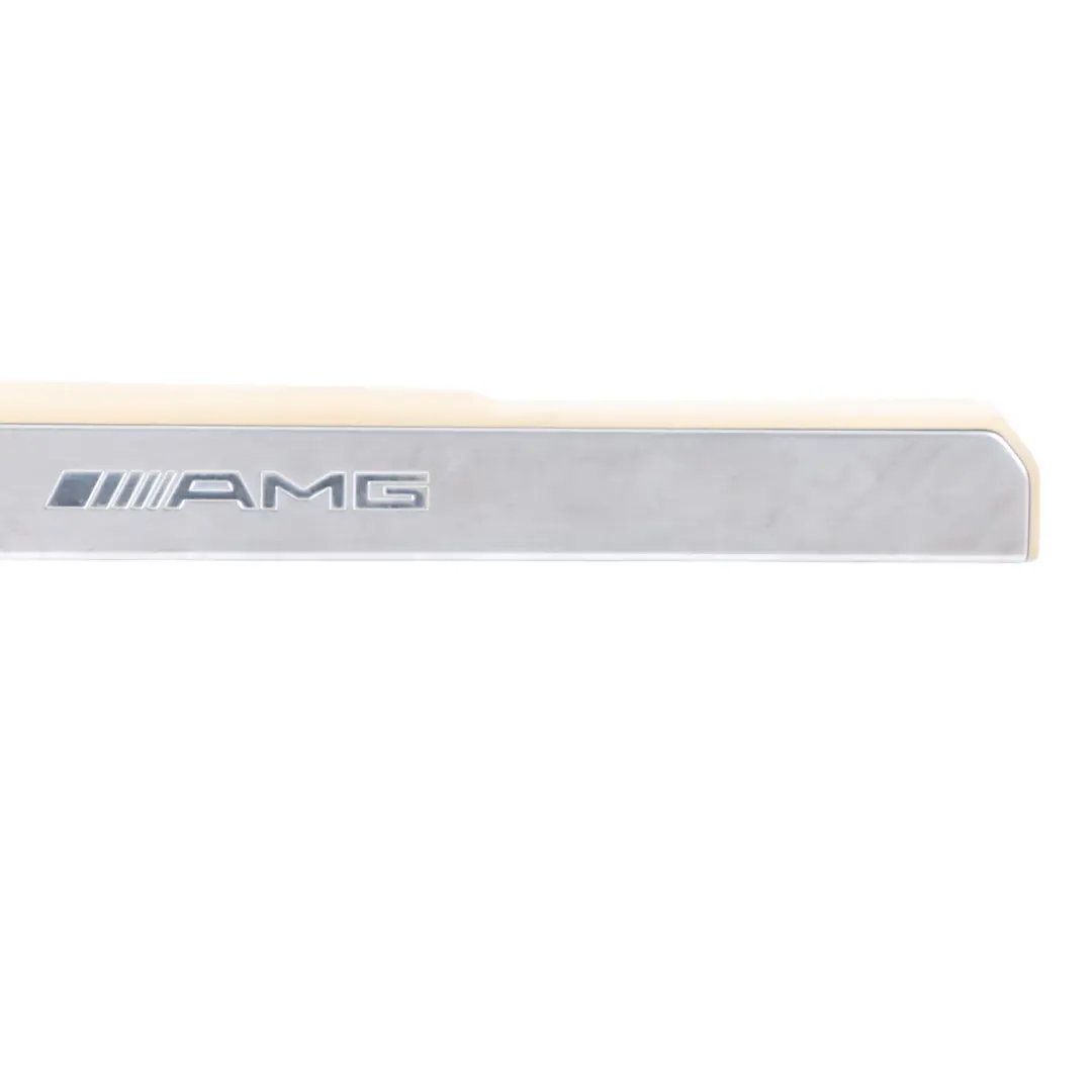 Step Sill Cover Trim Front Right O/S Beige to Mercedes W221 AMG with Part number A2218603235 Mercedes W221 AMG Step Sill Cover Trim Front Right O/S Beige - SKU A2218603235 - Part number A2218603235