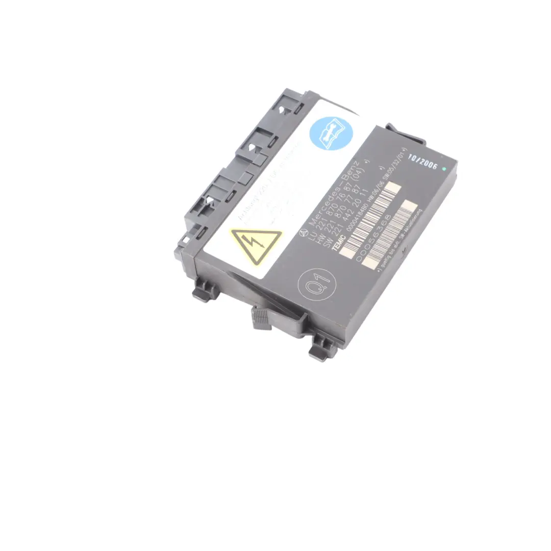 Side Front Left N/S Seat Control Unit Module to Mercedes W221 with Part number A2218707687 Mercedes W221 Side Front Left N/S Seat Control Unit Module - SKU A2218707687 - Part number A2218707687