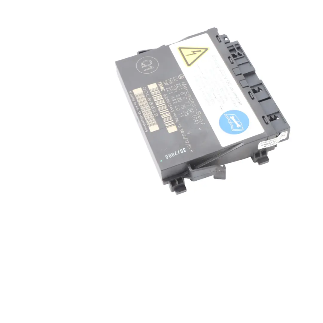 Mercedes W221 Module Siège Unité de Contrôle Avant - SKU A2218707786 - Numéro de pièce A2218707786
