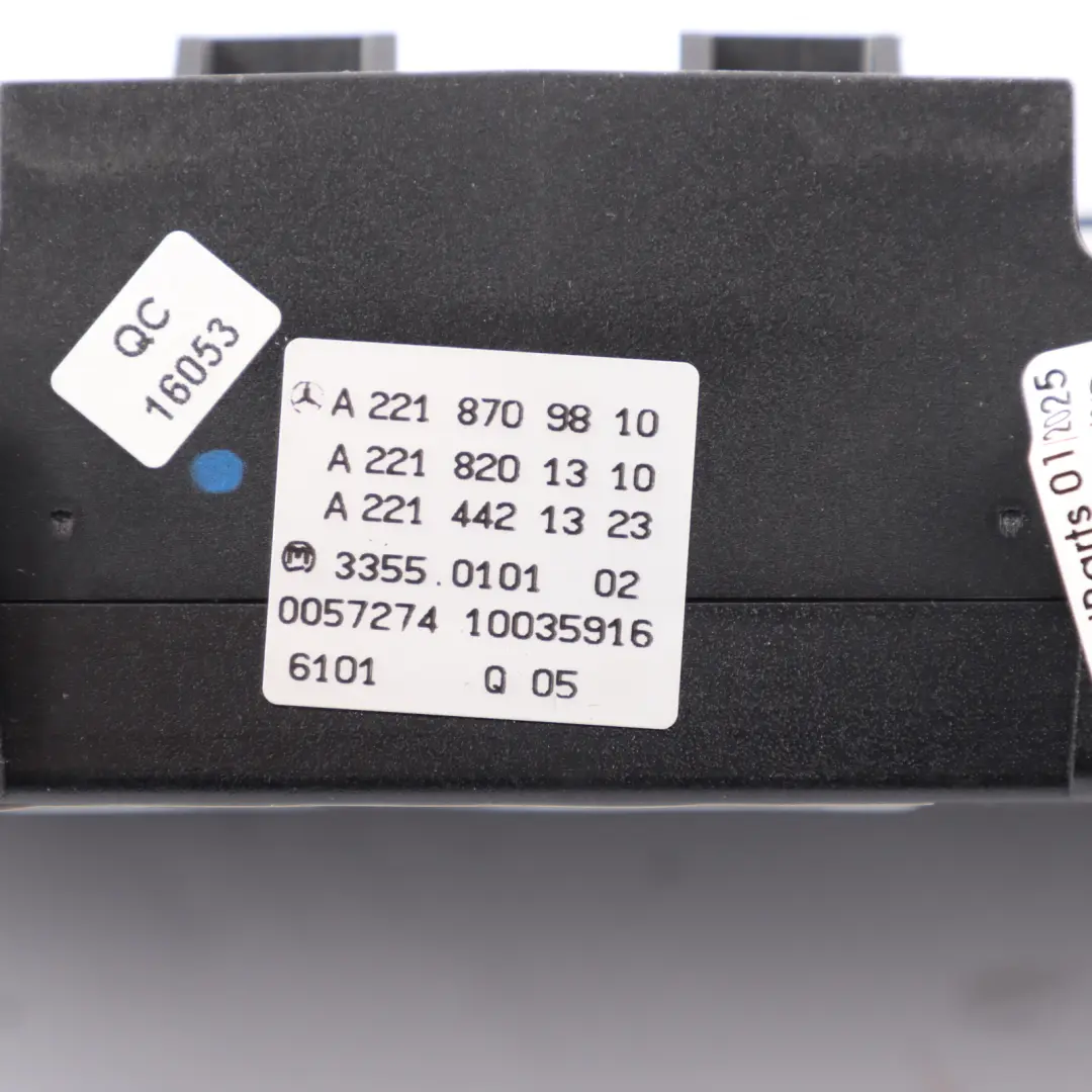 Mercedes W221 A/C Climate Heater Control Switch Module Unit Panel - SKU A2218709810 - Part number A2218709810