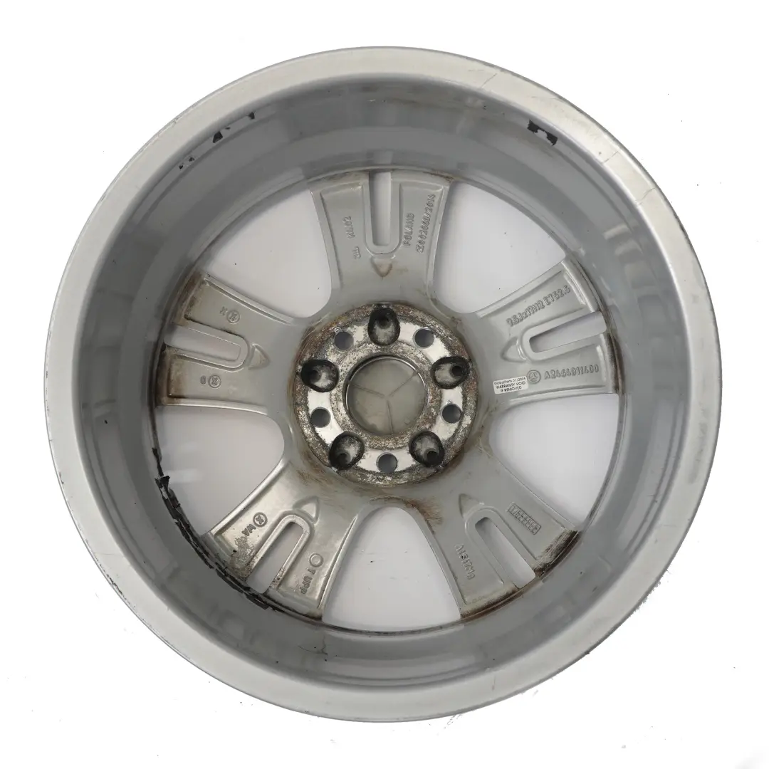 Mercedes-Benz W176 W246 Silber Alufelge Alu Felge 17" 7,5J ET:52,5 für mit Teilenummer A2464011400 Mercedes-Benz W176 W246 Silber Alufelge Alu Felge 17" 7,5J ET:52,5 - SKU A2464011400-5 - Teilenummer A2464011400