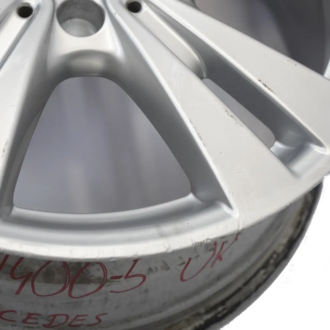 Mercedes W176 W246 Jante alliage argentée 17" 7,5J ET:52,5 - SKU A2464011400-5 - Numéro de pièce A2464011400