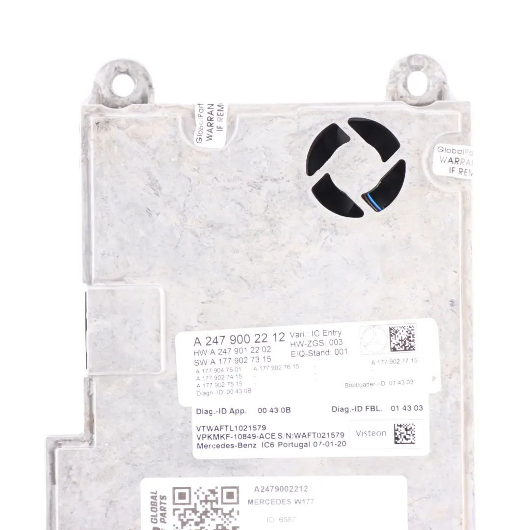  Multimedia Control Mercedes C118 W167 W177 W247 Module Unit ECU - SKU A2479002212 - Part number A2479002212