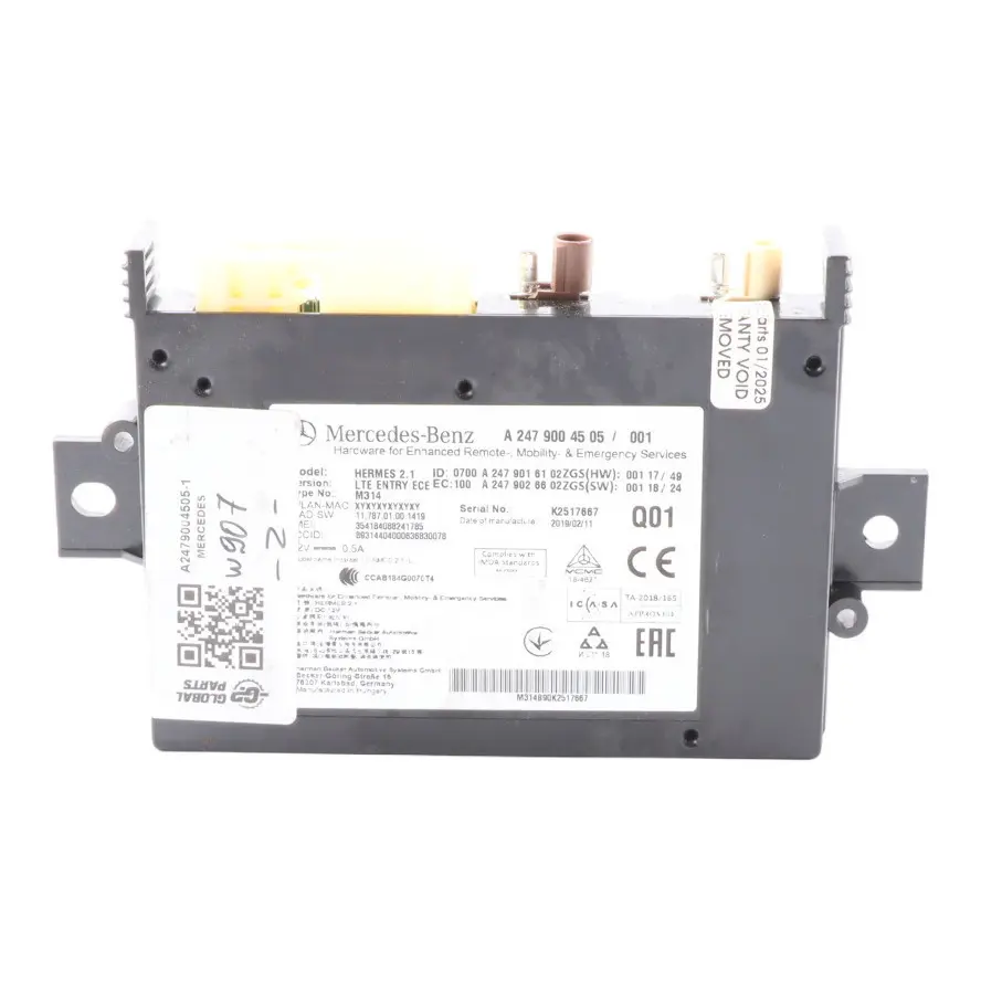 W907 W910 Moduł Sterownik do Mercedes Vito W447 Sprinter o numerze A2479004505 Mercedes Vito W447 Sprinter W907 W910 Moduł Sterownik - SKU A2479004505-1 - Numer Części A2479004505