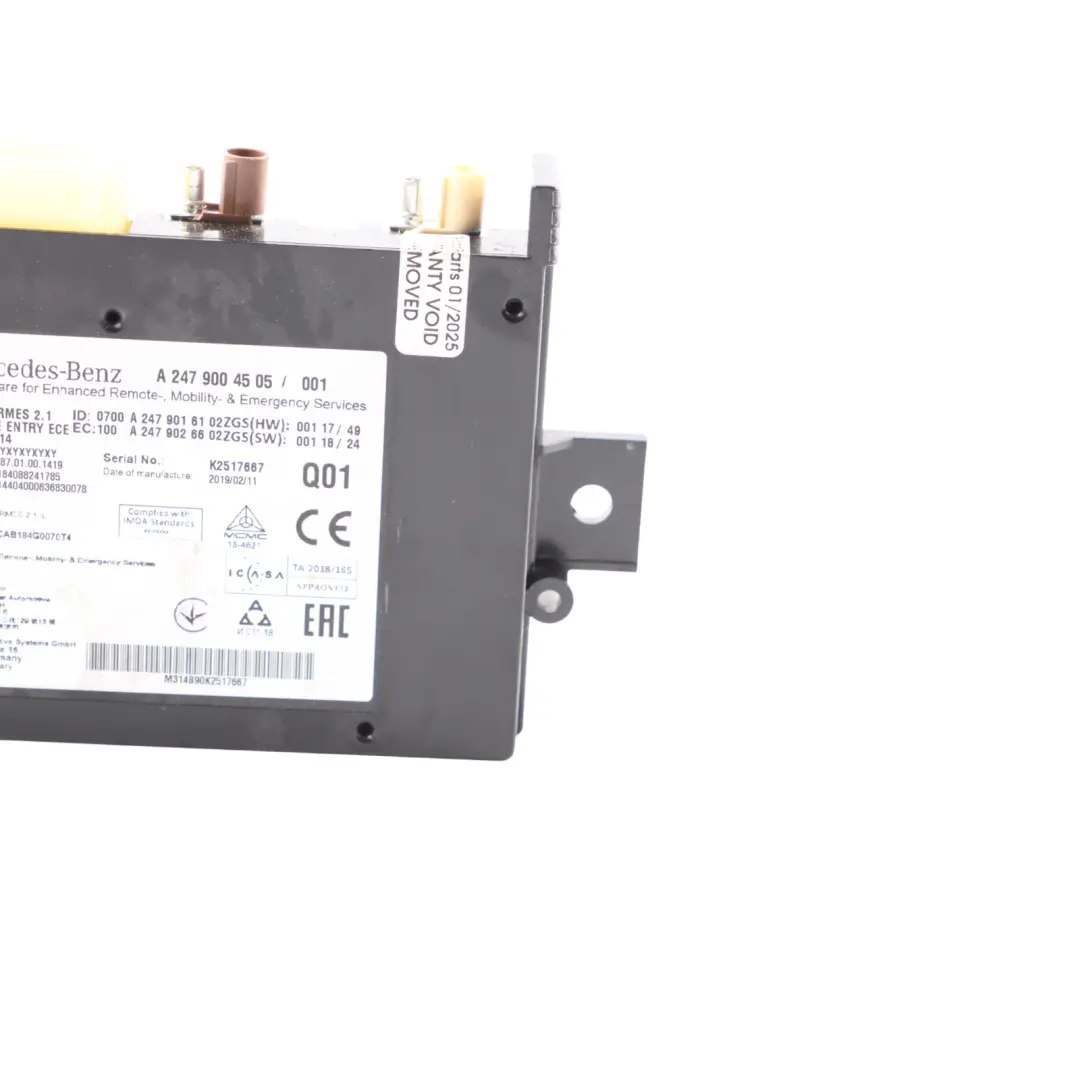 W907 W910 Commande Module Télématique pour Mercedes Vito W447 Sprinter à propos du numéro de pièce A2479004505 Mercedes Vito W447 Sprinter W907 W910 Commande Module Télématique - SKU A2479004505-1 - Numéro de pièce A2479004505
