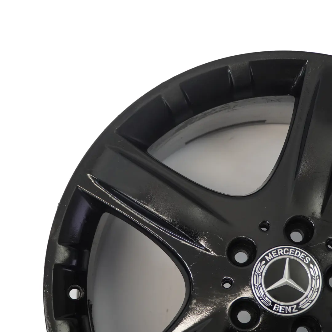 Alloy Rim 19" 8J ET:67 5 Spoke to Mercedes W251 Black Wheel with Part number A2514011202 Mercedes W251 Black Wheel Alloy Rim 19" 8J ET:67 5 Spoke - SKU A2514011202-7 - Part number A2514011202