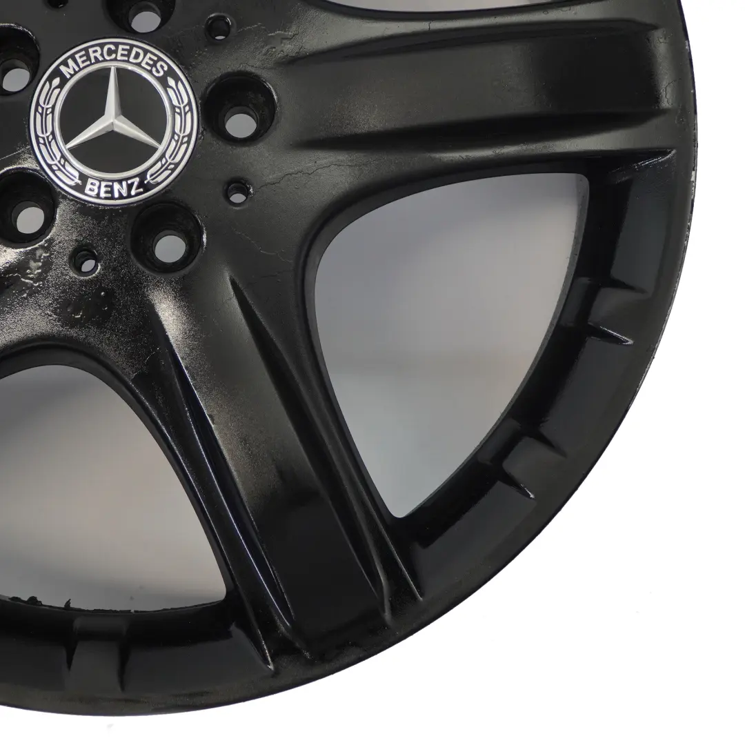 Alloy Rim 19" 8J ET:67 5 Spoke to Mercedes W251 Black Wheel with Part number A2514011202 Mercedes W251 Black Wheel Alloy Rim 19" 8J ET:67 5 Spoke - SKU A2514011202-7 - Part number A2514011202