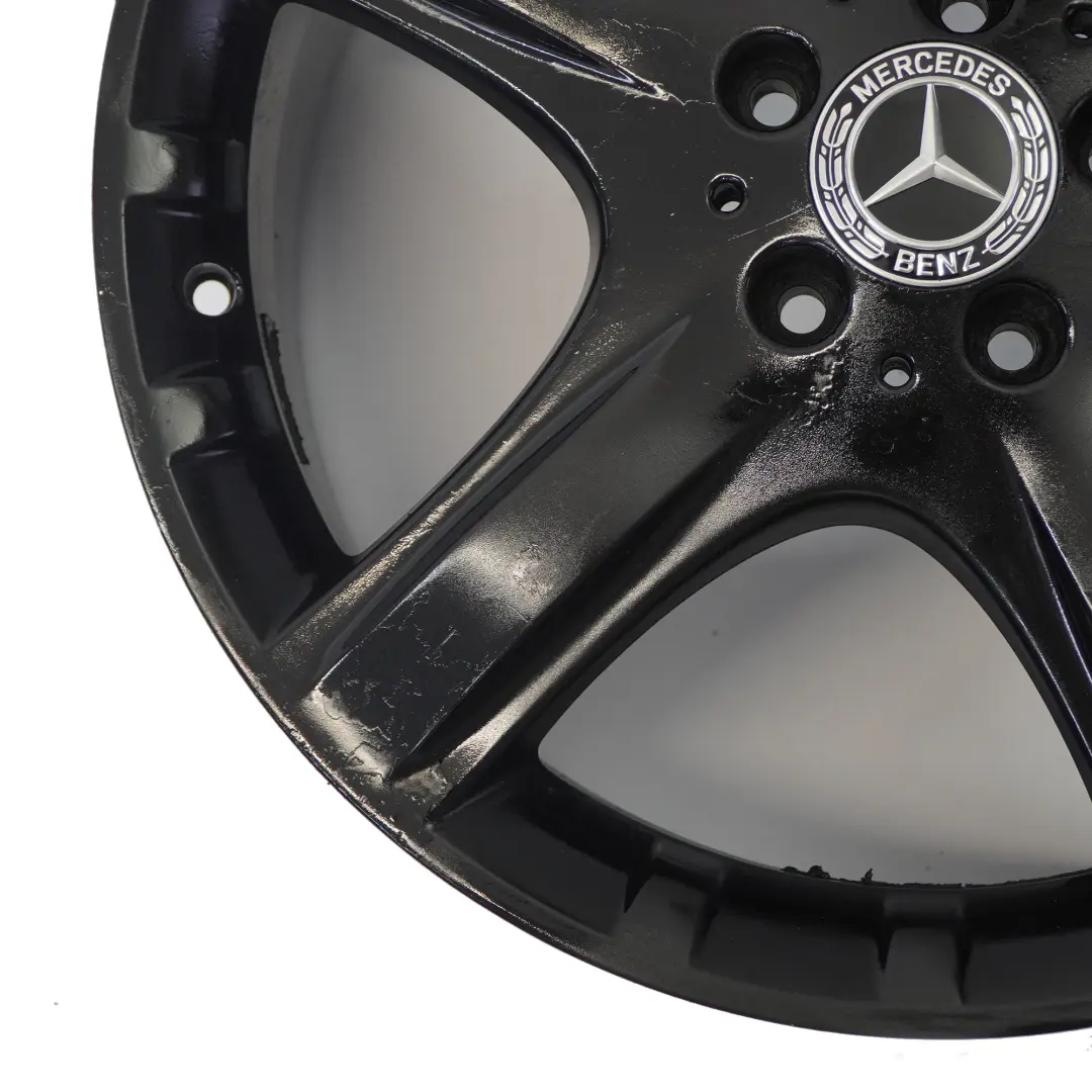 Alloy Rim 19" 8J ET:67 5 Spoke to Mercedes W251 Black Wheel with Part number A2514011202 Mercedes W251 Black Wheel Alloy Rim 19" 8J ET:67 5 Spoke - SKU A2514011202-7 - Part number A2514011202