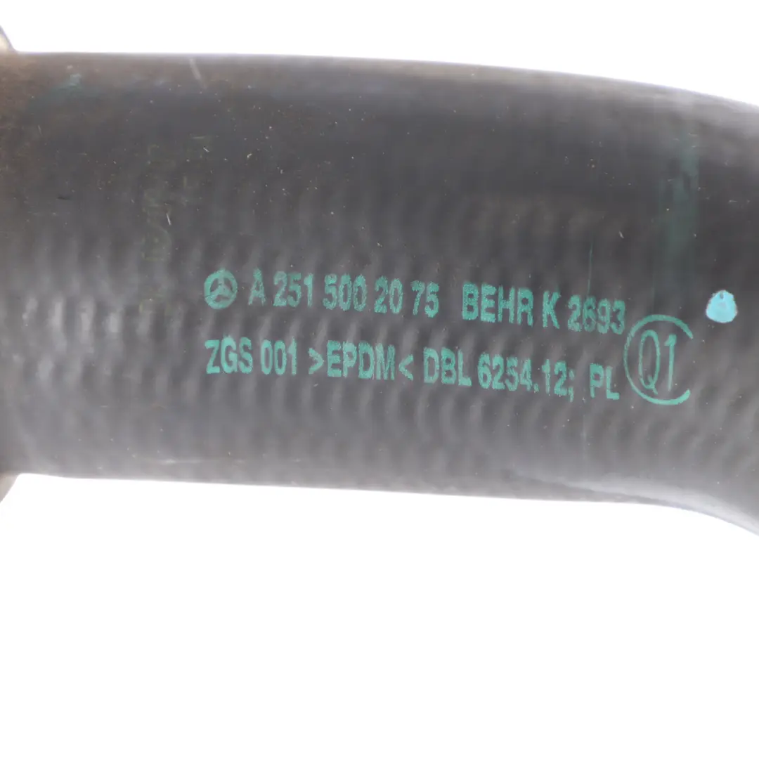 Mercedes W251 Coolant Water Hose Pipe Line Radiator Cooler - SKU A2515002075 - Part number A2515002075