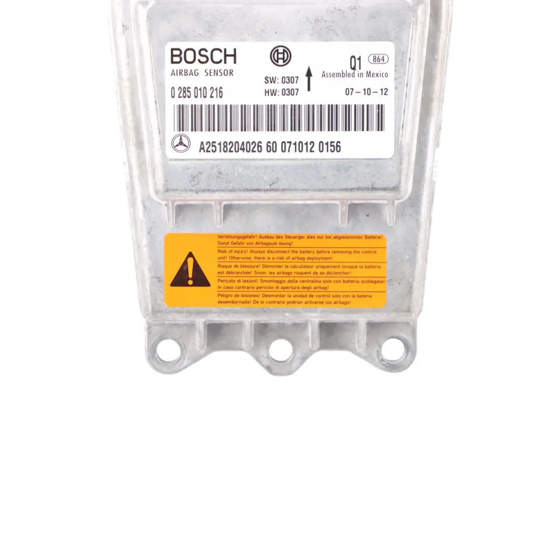 Mercedes W251 Air Control Unit ECU SRS Air Module - SKU A2518204026 - Part number A2518204026