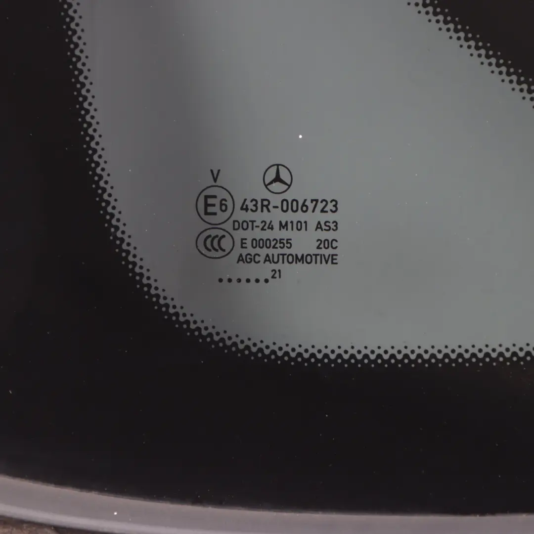 Mercedes GLC C253 Quarter Glass Side Window Rear Left N/S AS3 - SKU A2536701700 - Part number A2536701700