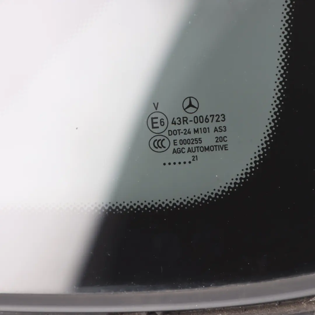 Quarter Glass Side Window Rear Right O/S AS3 to Mercedes GLC C253 with Part number A2536701800 Mercedes GLC C253 Quarter Glass Side Window Rear Right O/S AS3 - SKU A2536701800 - Part number A2536701800
