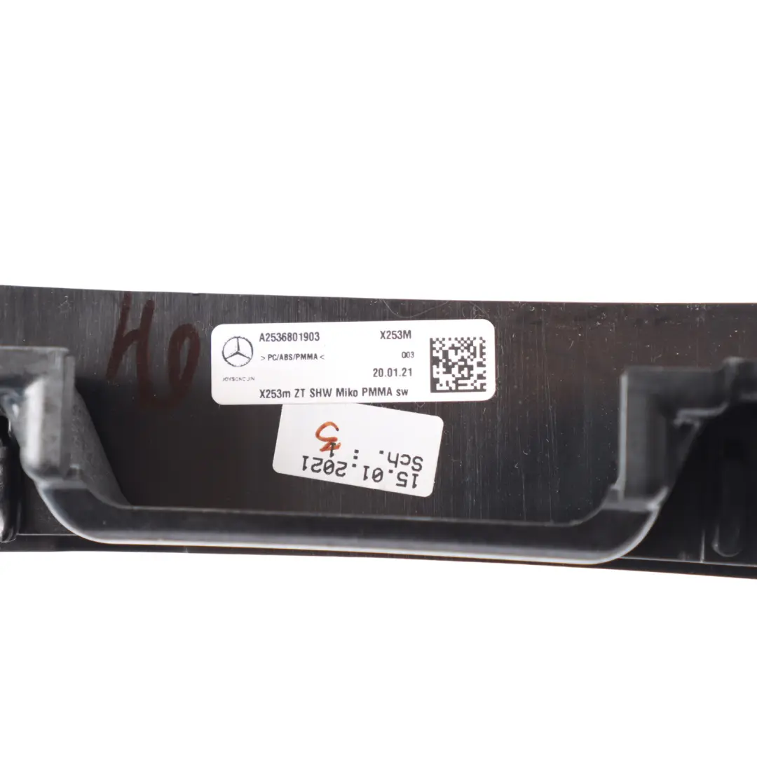 Front Centre Console Fresh Air Vent Grille Trim to Mercedes C253 with Part number A2536801903 Mercedes C253 Front Centre Console Fresh Air Vent Grille Trim - SKU A2536801903 - Part number A2536801903