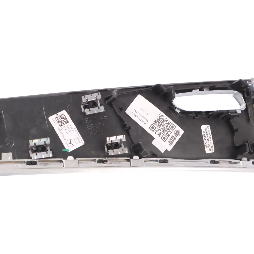 Moldura la Tarjeta Delantera Derecha Banda Decorativa para Mercedes X253 con número de pieza A2537203600 Mercedes X253 Moldura la Tarjeta Delantera Derecha Banda Decorativa - SKU A2537203600 - Número de pieza A2537203600