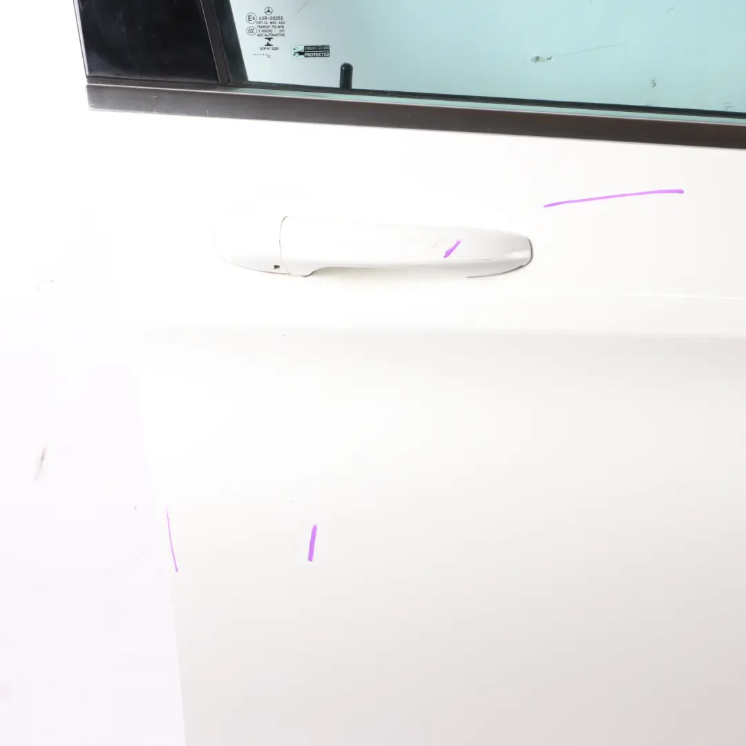 Door Front Right O/S Covering Panel Polar White - 149 to Mercedes C253 with Part number A2537208400 Mercedes C253 Door Front Right O/S Covering Panel Polar White - 149 - SKU A2537208400-POL - Part number A2537208400