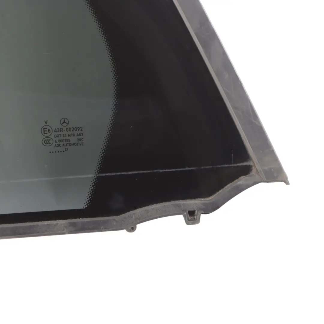 Triangle Window Quarter Glass Rear Left N/S AS3 to Mercedes GLC C253 with Part number A2537307900 Mercedes GLC C253 Triangle Window Quarter Glass Rear Left N/S AS3 - SKU A2537307900 - Part number A2537307900