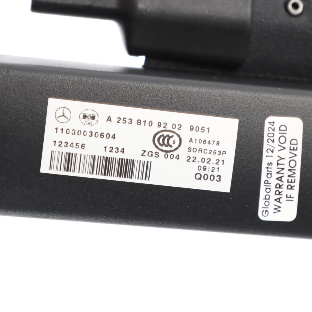 Roller Blind Parcel Storage Shelf Black to Mercedes C253 X253 Rear with Part number A2538109202 Mercedes C253 X253 Rear Roller Blind Parcel Storage Shelf Black - SKU A2538109202 - Part number A2538109202