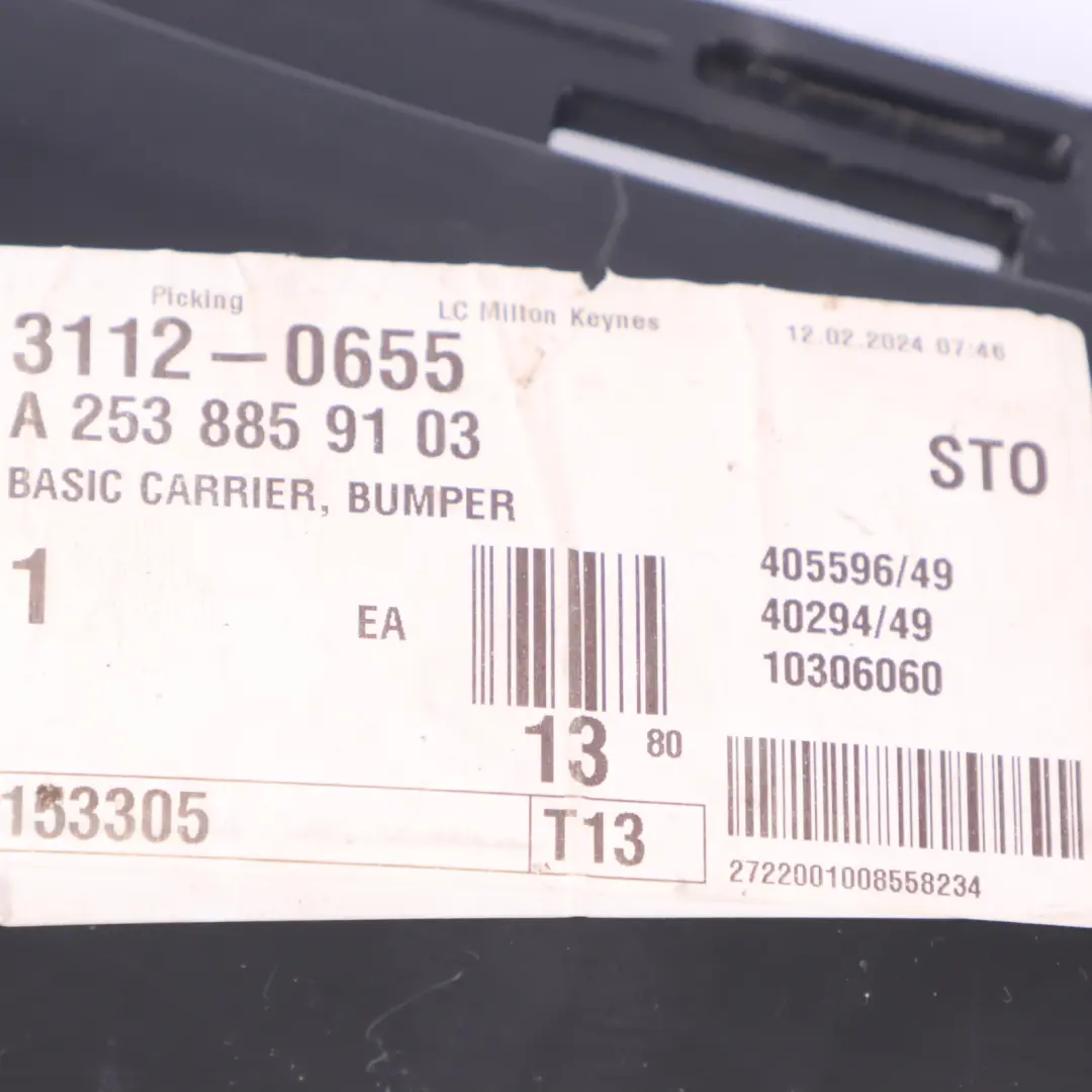 Front Bumper Bracket Mercedes GLC C253 X253 AMG Mount Right O/S to with Part number A2538859103 Front Bumper Bracket Mercedes GLC C253 X253 AMG Mount Right O/S - SKU A2538859103 - Part number A2538859103