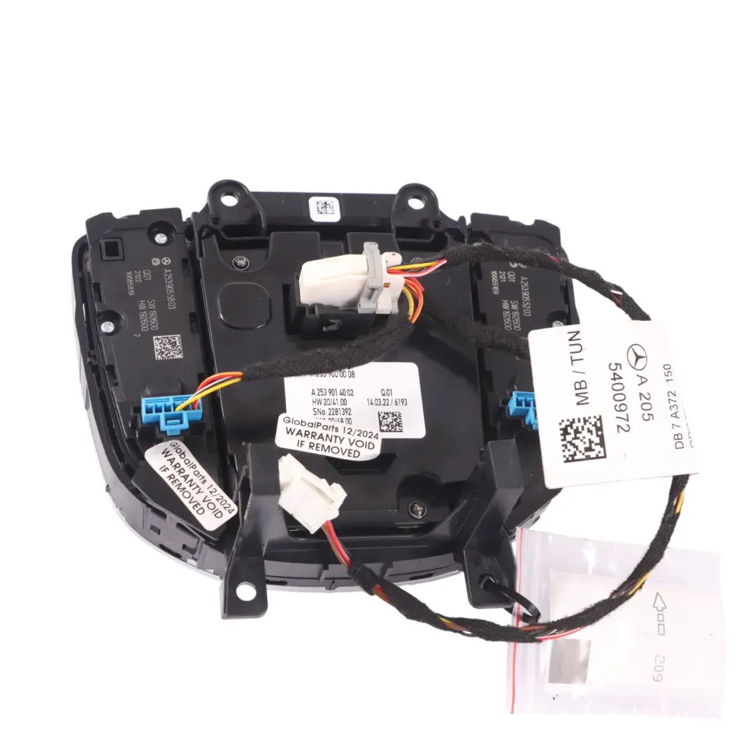 Mercedes GLC X253 Touch Pad Console Switch Panel Touchpad Controller - SKU A2539000008-2 - Part number A2539000008