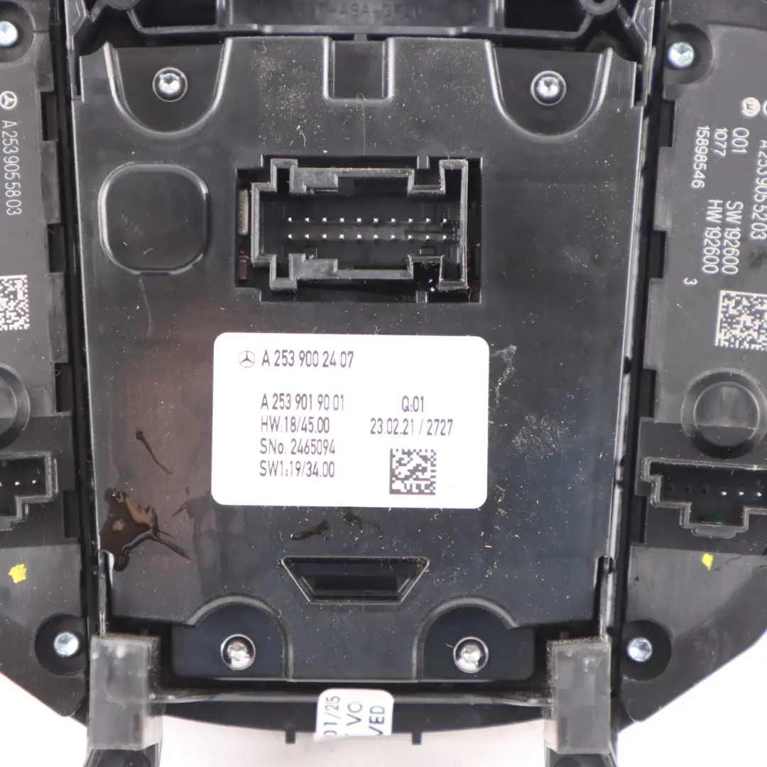 Control Panel Mercedes C253 Comand Audio Switch Unit Module to with Part number A2539002407 Control Panel Mercedes C253 Comand Audio Switch Unit Module - SKU A2539002407 - Part number A2539002407
