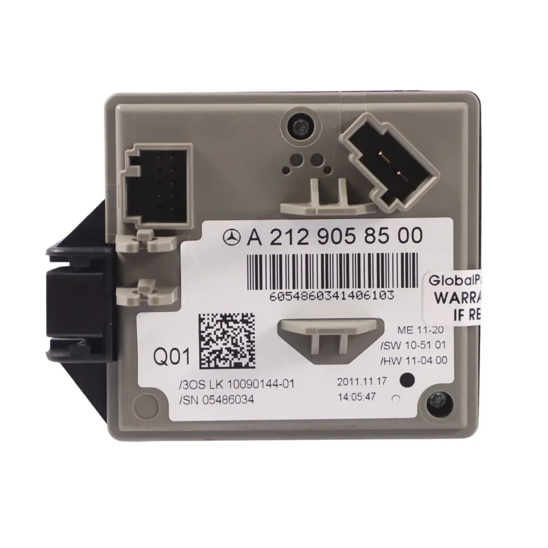 Mercedes R172 BlueEFFICIENCY 271.861 184HP Engine ECU Kit Key + Lock - SKU A2711500391-9 - Part number A2711500391