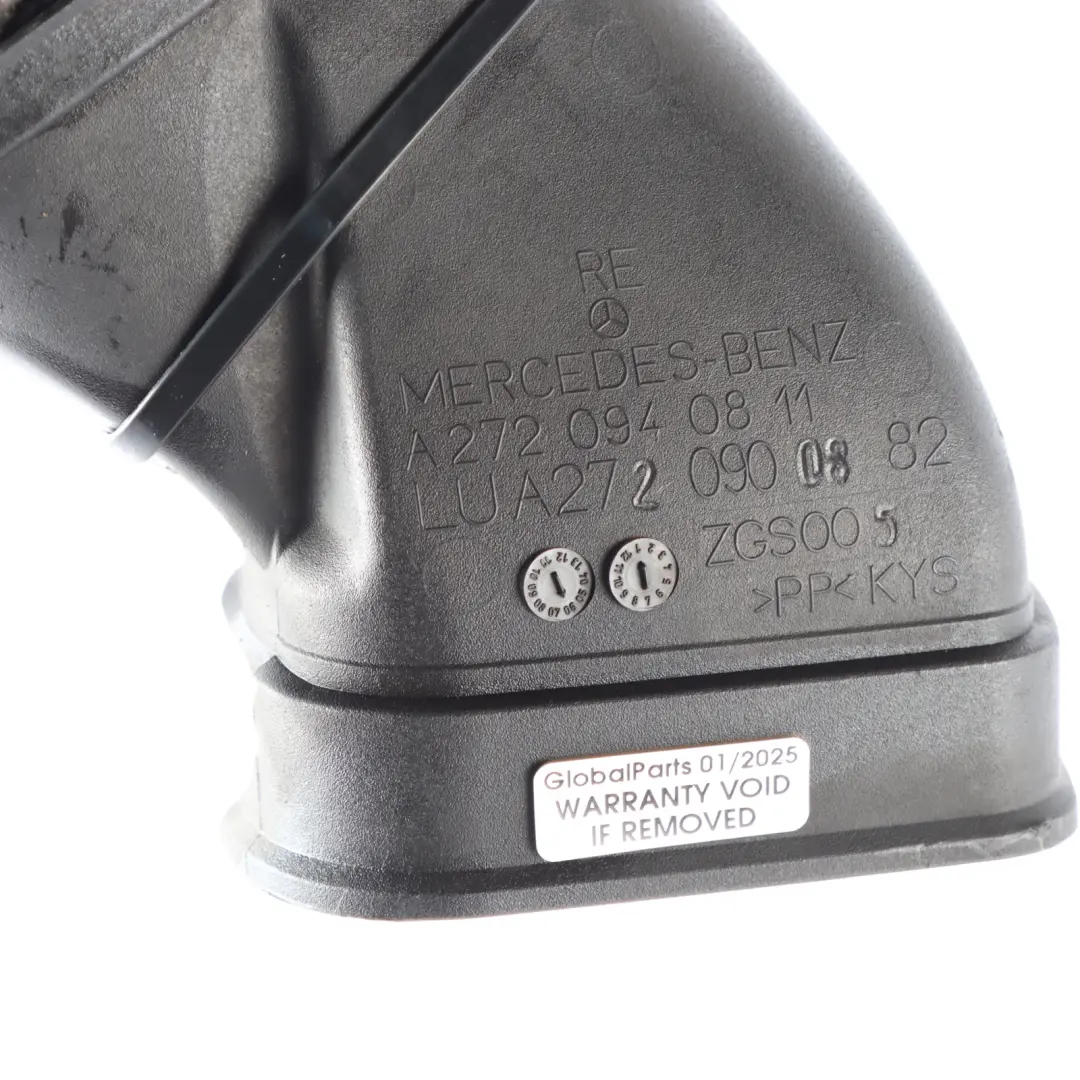 Mercedes W221 M272 Petrol Air Intake Pipe Hose Duct Line - SKU A2720900882 - Part number A2720900882