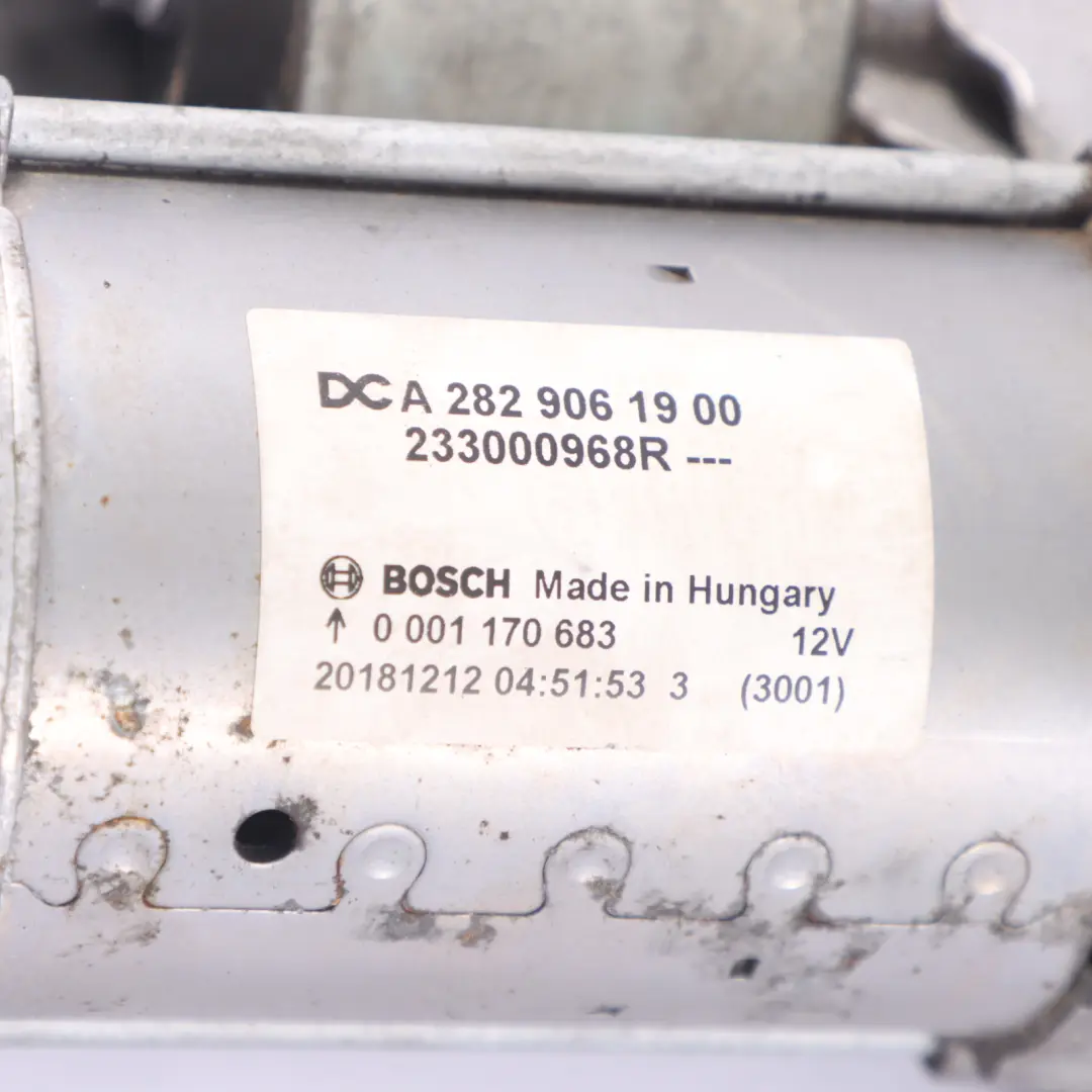 Mercedes W177 M282 moteur de démarrage pour moteur à essence - SKU A2829061900 - Numéro de pièce A2829061900